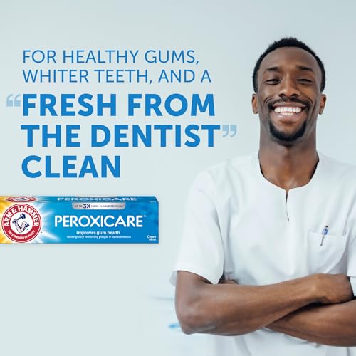 Arm & Hammer Peroxicare Toothpaste 6 oz Pack of 4 - Clean Mint Fluoride Oral Care
