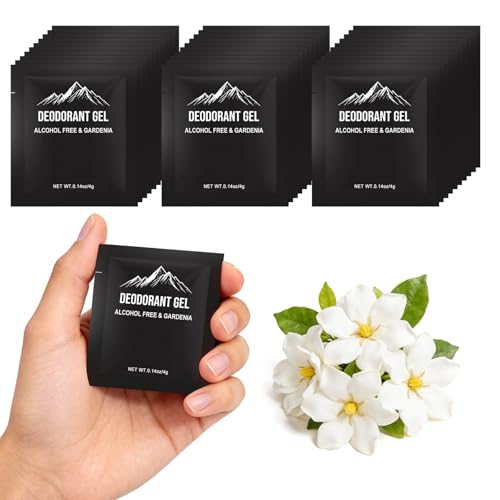 fafortune 0.14oz Bulk Deodorant Gel Pack of 50 | Travel Size, Individually Wrapped