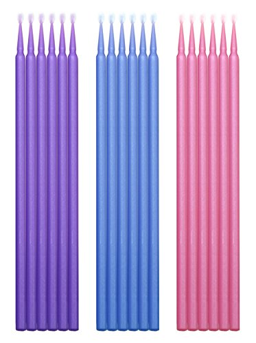 Mini Skater 100 Pcs Eyelash Applicator Brushes Purple Small - Eyelash Extension & Makeup Tool