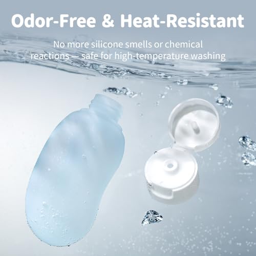 Cryslora TSA Approved Silicone Travel Bottles - 2oz Leak-Proof Set