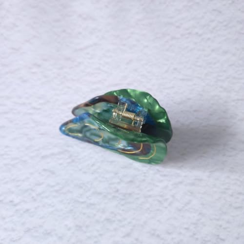 Green Mussel Acetate Hair Claw Clip for All Hair Types