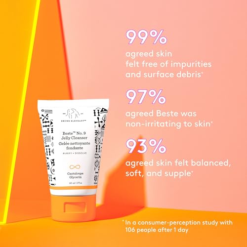 Drunk Elephant Beste No. 9 Jelly Cleanser 2oz Travel-Size Face Wash, Fragrance-Free