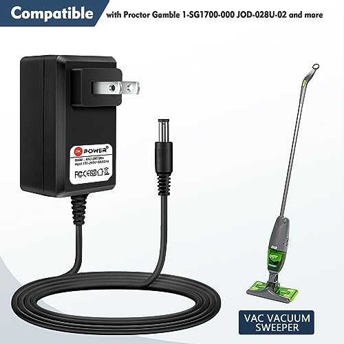 9V 1A AC DC Adapter with 5.5mm Connector for Swiffer Sweep & Vac