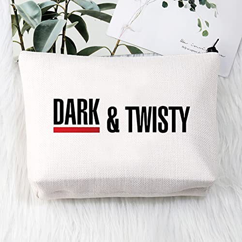 Grey's Anatomy Inspired Makeup Bag for Nurses & Doctors - Dark & Twisty Toiletry Pouch