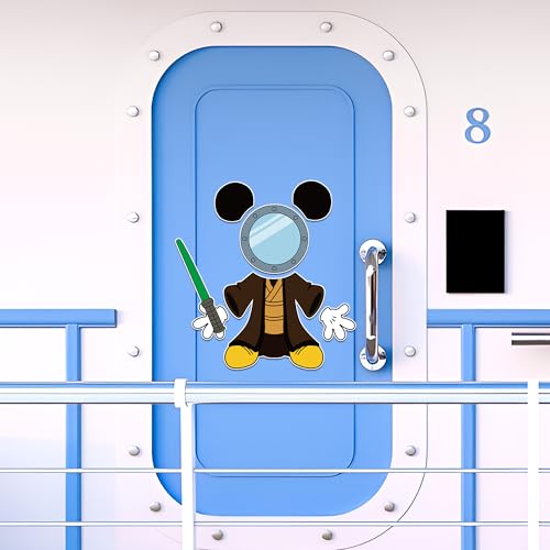 BOpusail 6Pcs Sci-Fi Mouse Cruise Door Magnets - Waterproof & Writable
