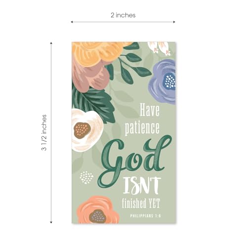 Christian Motivational Mini Quote Cards - 50 Uplifting Designs