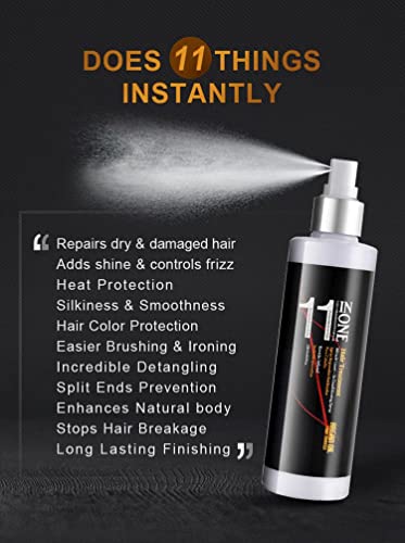 KizaiaCare 11-in-1 Leave-In Hair Detangler Spray for All Hair Types
