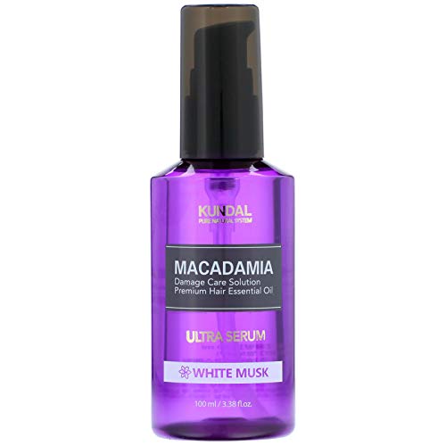 Kundal Macadamia Damage Care Hair Oil - White Musk, 6.76 fl oz - Frizz & Damaged Hair Repair