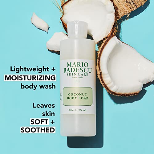 Mario Badescu Coconut Body Soap | Moisturizing Shower Gel for All Skin Types | 8 FL OZ