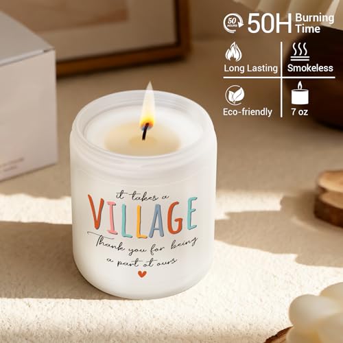 Lavender Candle - 7oz Soy Wax Appreciation Gift for Teachers & Nurses