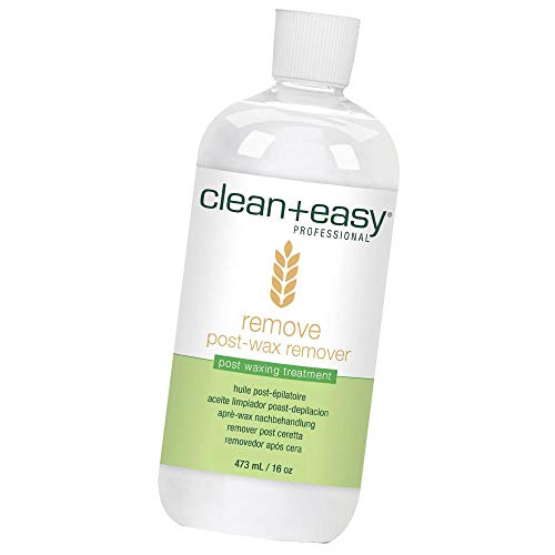 Clean + Easy After Wax Remover Oil, Wheat Germ Post-Waxing Cleanser, 16 oz