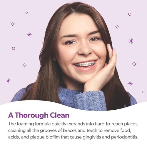EverSmile OrthoFoam Braces Cleaner - Travel Size 25ml Whitening Foam