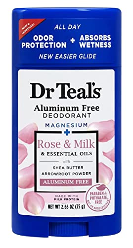 Dr. Teal's Rose & Milk Aluminum-Free Deodorant Gift Set (2-Pack, 2.65oz)