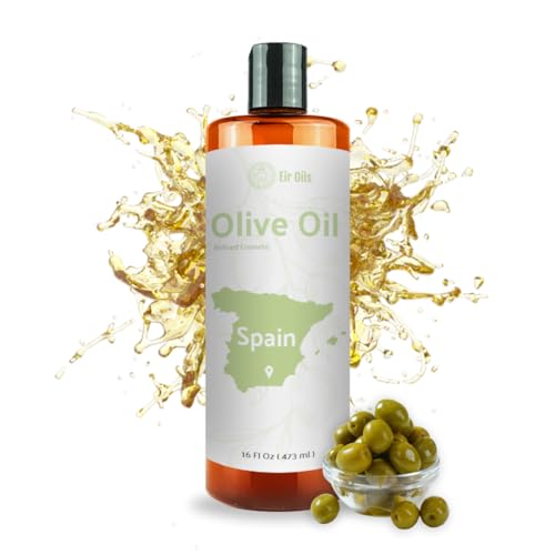 Nature Package 100% Pure Cold Pressed Olive Oil - 16 Fl Oz for Hair, Skin, and Essential Oils