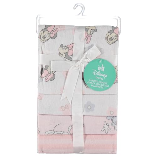 Disney Baby 4-Pack Cotton Flannel Receiving Blankets - 28"x28"