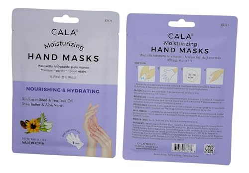 Cala Moisturizing Hand Masks Pack of 3 - Nourishing Hydrating Hand Treatment