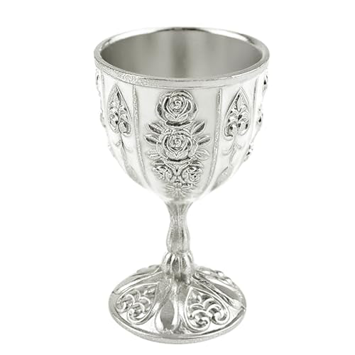 DOERDO Vintage Mini Chalice Goblet for Wine & Beverages - 1.6x2.8 Inch