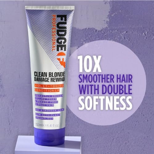 Fudge Clean Blonde Damage Rewind Conditioner - Violet Toning 8.4 oz
