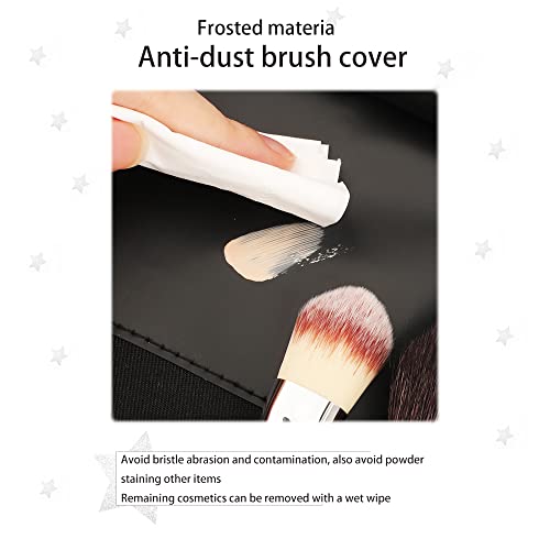 REQO Makeup Brush Organizer with Lid - Travel-Friendly Storage