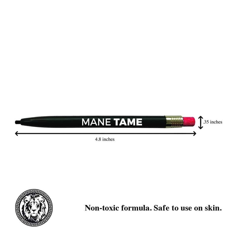 Mane Tame Retractable Beard & Hairline Filler – Water-Resistant Grooming and Styling Pencil, Long Lasting with Natural Finish, Fill Patches, & Strengthens Hairlines (2 Pack)