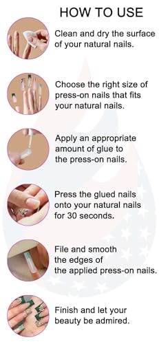 Pink Long Square Press On Nails with 3D Flower Design - 24pcs