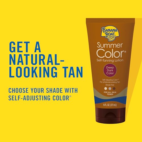 Banana Boat Self Tanning Lotion Dark, Quick-Dry, 6 Fl Oz - Natural Sunless Tan