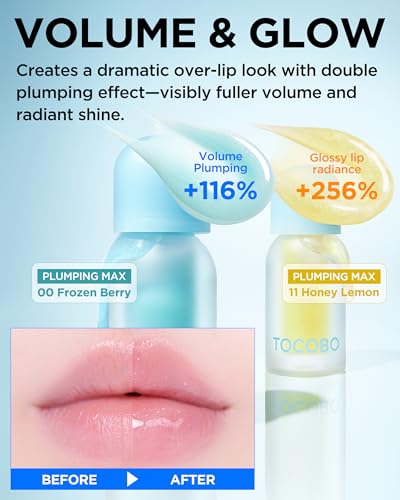 TOCOBO Juicy Berry Plumping Lip Oil - 07 Plum Jam, Vegan Tinted Gloss