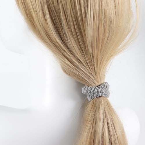 12pcs No Damage Hair Ties for Women - Soft Elastic Scrunchies