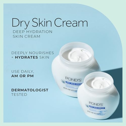 POND'S Dry Skin Cream Facial Moisturizer Bundle - 2-Size Set