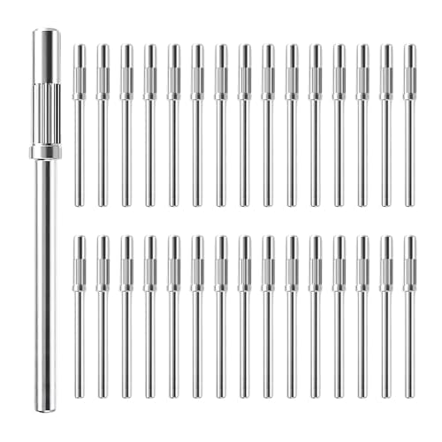 30 Pcs 3.1mm Mandrel Nail Drill Bits for Electric Nail Machines