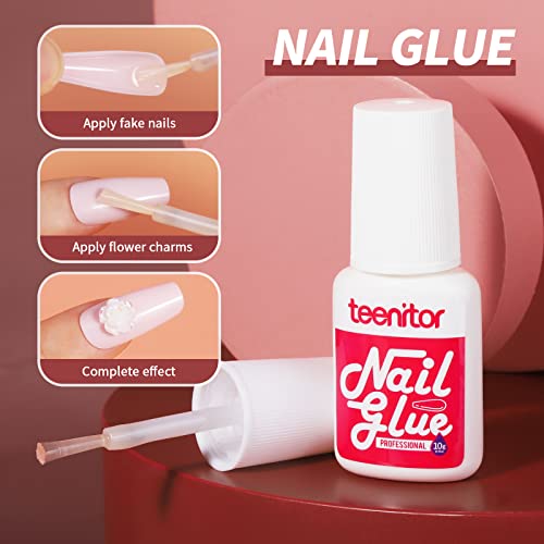 Teenitor Full Cover Press On Coffin Nails Kit - 576pcs in 24 Colors