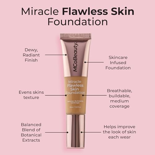 MCoBeauty Miracle Flawless Skin Liquid Foundation - Medium Warm