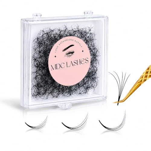 MDC LASHES 10D Promade Volume Fans - 11mm 0.05mm Thickness PBT Lash Clusters