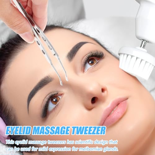 Stainless Steel Eyelid Massage Tweezers for Dry Eye & Meibomian Gland Expression