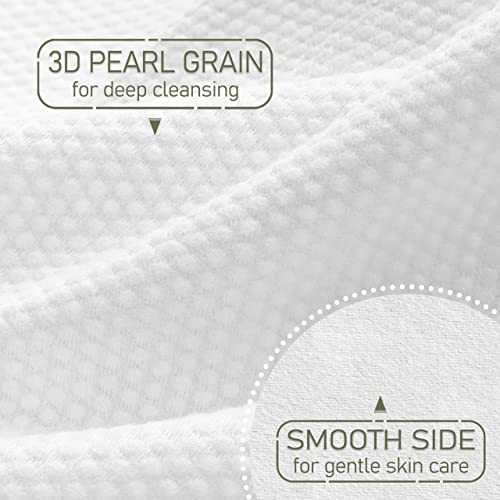 WOWOTEX Biodegradable Disposable Face Towels - Extra Thick Soft Dry Wipes