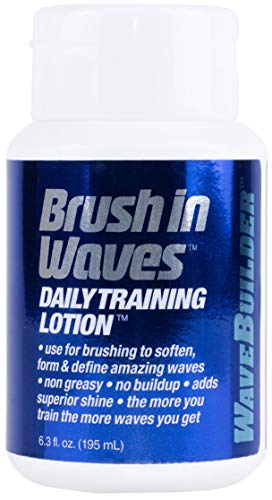 Wavebuilder Brush In Waves Daily Training Lotion 6.3 Fl Oz - Moisturizing Hair Wave Enhancer