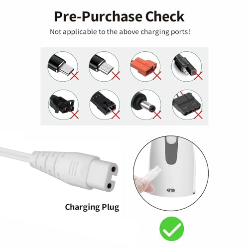 USB Charging Cable for Cordless Water Flossers - Compatible with Nicwell, Fairywill, Aquasonic