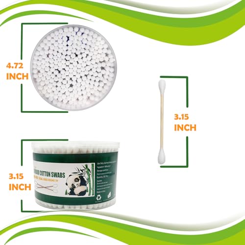 XL Bamboo Cotton Swabs - 252 Count Jumbo Cotton Buds