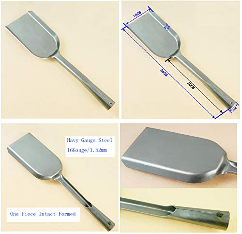 14-Inch Heavy Gauge Steel Ash Shovel for Fireplace & BBQ