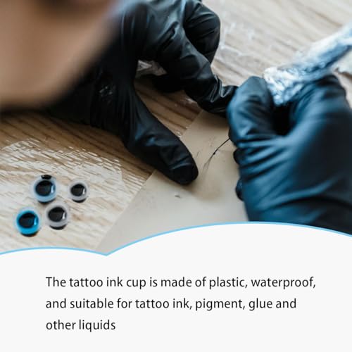 300 Pcs Tattoo Ink Caps - Small, Medium, Large Disposable Cups