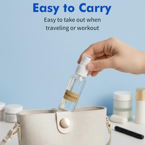 TSA Approved Travel Spray Bottles - 5 Pack, 3.4 oz Clear Plastic