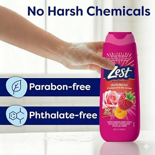 Zest Radiance Moisturizing Body Wash - Coconut Vanilla 16 oz