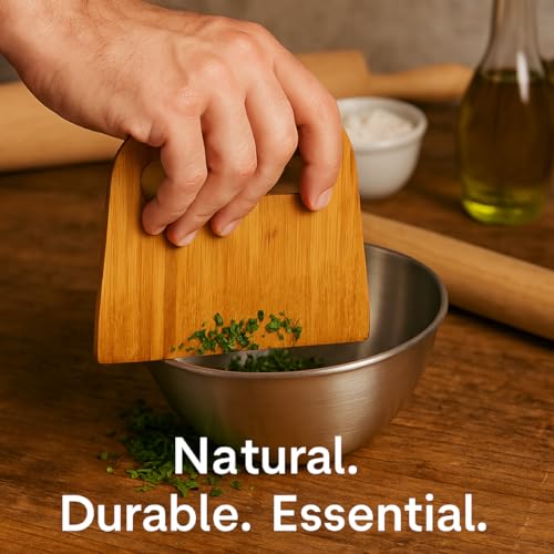 Mrs. Anderson's Bamboo Dough Scraper - 5.91" x 5.63"