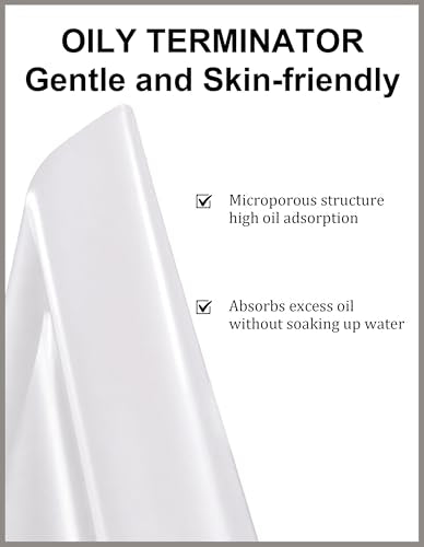 Okerker 150 Pcs Oil Blotting Sheets - White Pack of 1, 1 Count