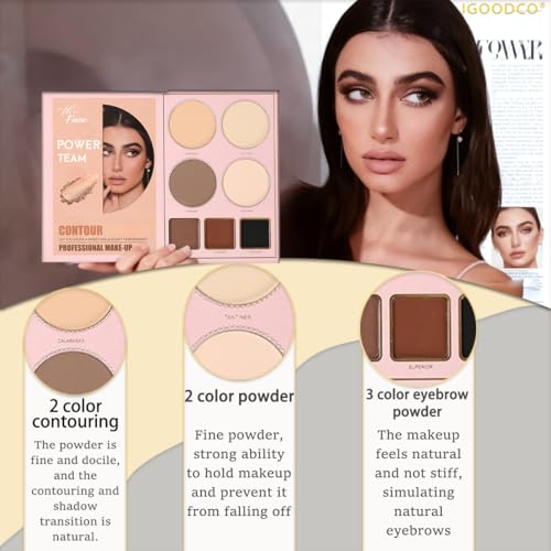 55-Color All-in-One Makeup Palette for Eyes, Face, and Lips