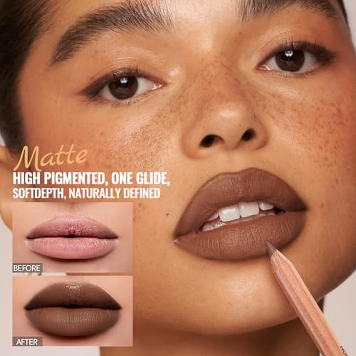 Pudaier Lip Liner Pencil Set - 6 Colors Waterproof & Precise for Defined Lips