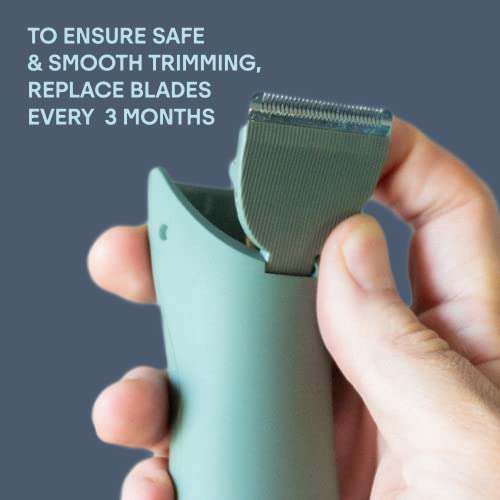 Meridian Ceramic Replacement Blade for Body Trimmer - Anti-Nick, Rust-Resistant, Easy Click-In Fit