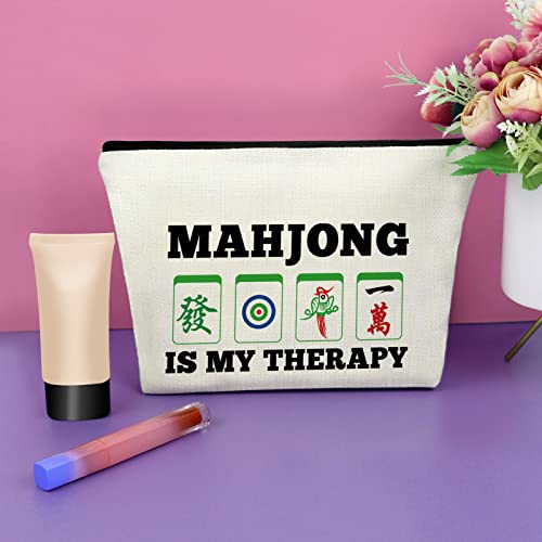 Mahjong is My Therapy Makeup Bag Set - 3PCS Cosmetic Organizer