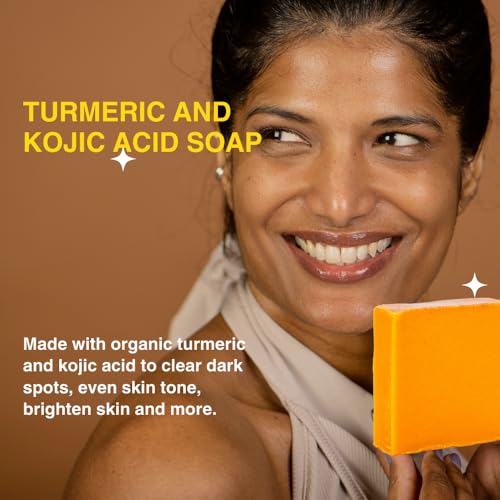 Ammoya Naturals Turmeric Cleansing Soap Bar for Face & Body - 2 Pack