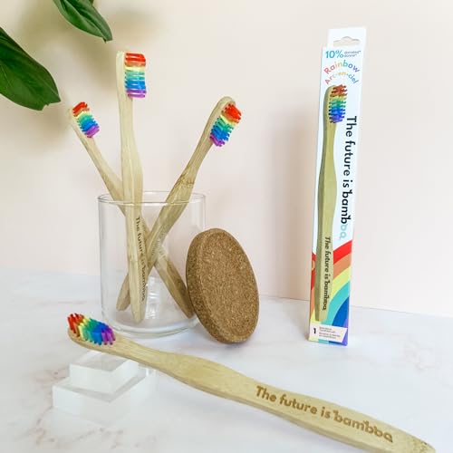 Eco-Friendly Bamboo Toothbrush Set for Adults - Soft Bristles, Pack of 4